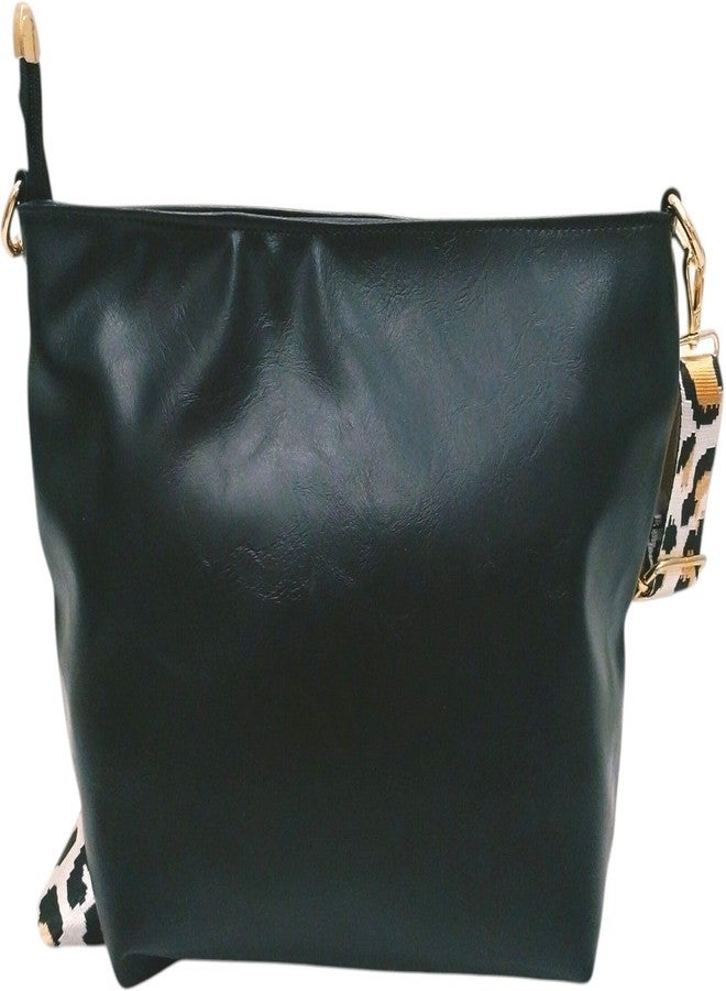Poorak Black Sling Bag with Detachable White Belt for Girls & Women - Image 4